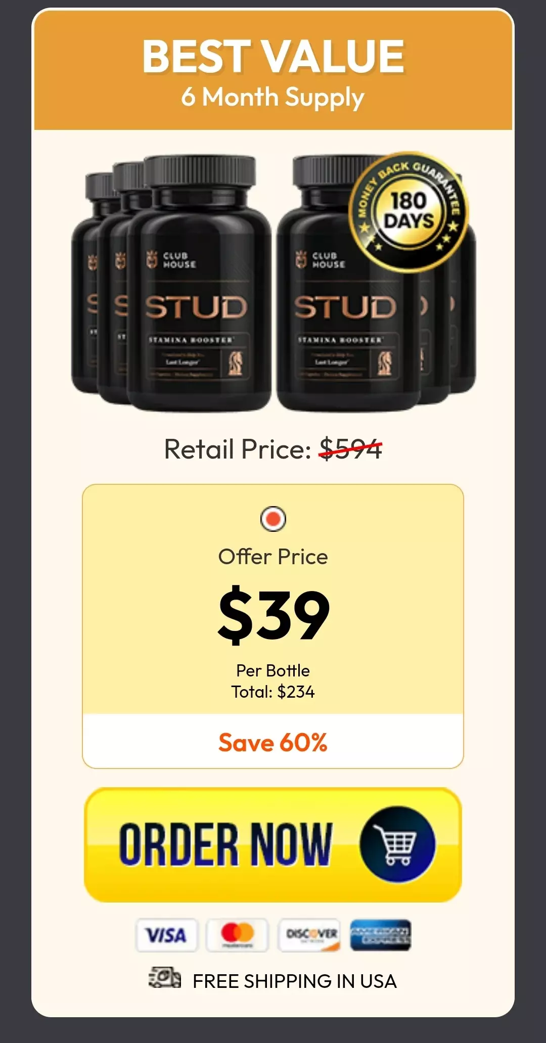 Clubhouse Stud™ 6 bottles pricing